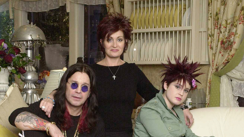 Ozzy, Sharon, and Kelly Osbourne in 2002