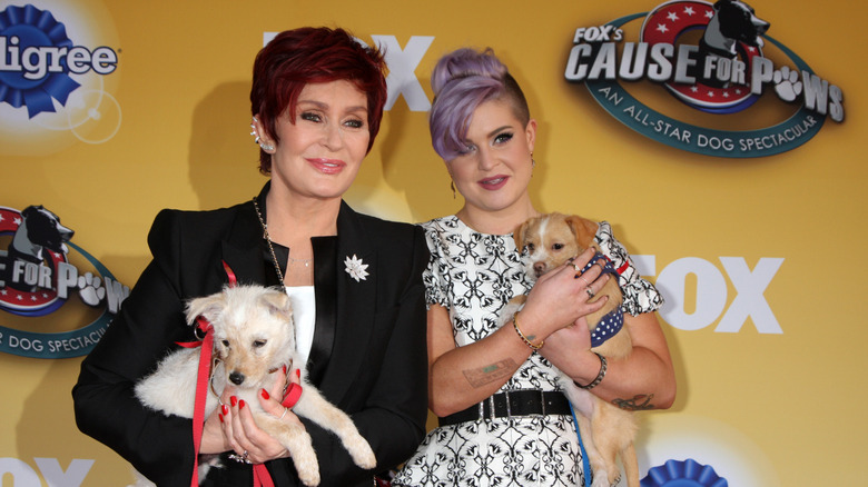 Kelly and Sharon Osbourne in November 2024
