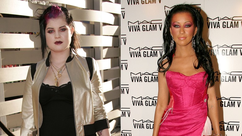 Kelly Osbourne and Christina Aguilera in 2004