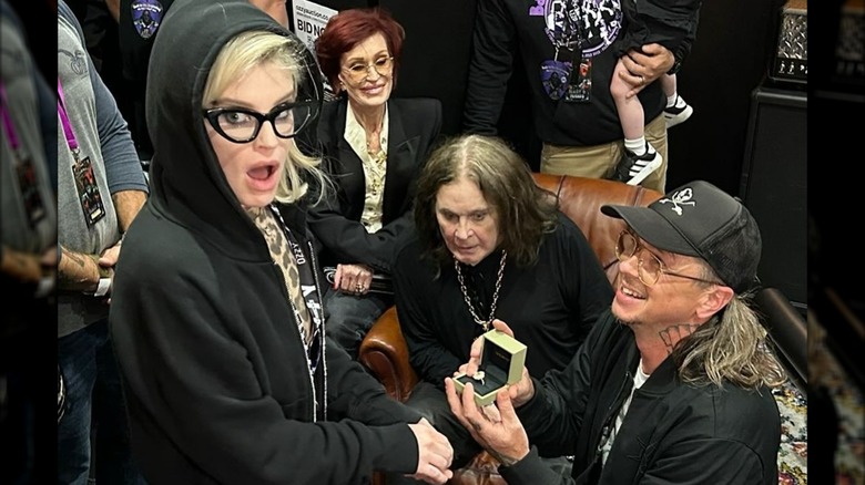 Sid Wilson proposing to Kelly Osbourne