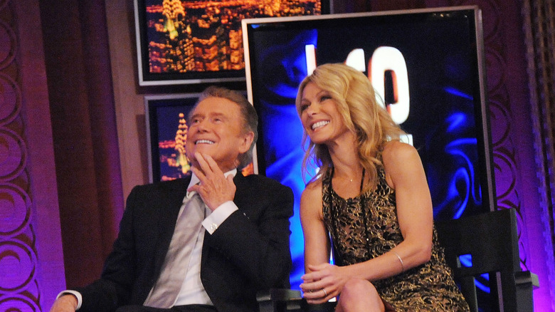 Kelly Ripa and Regis Philbin in the Live! studio