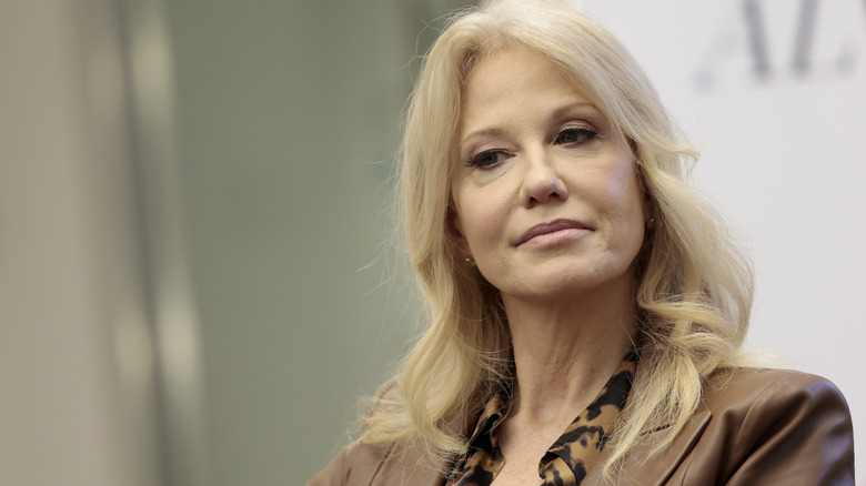 Kellyanne Conway looking pensive