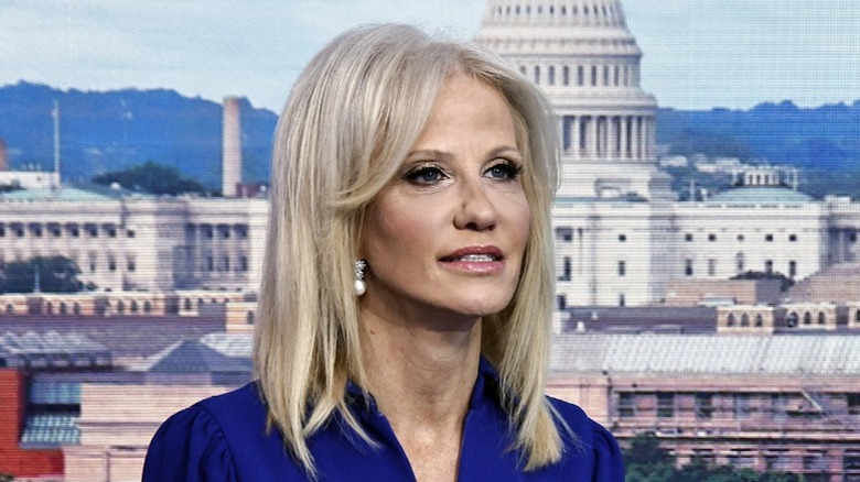 Kellyanne Conway on set at Fox News Studios in New York City, NY (2024)