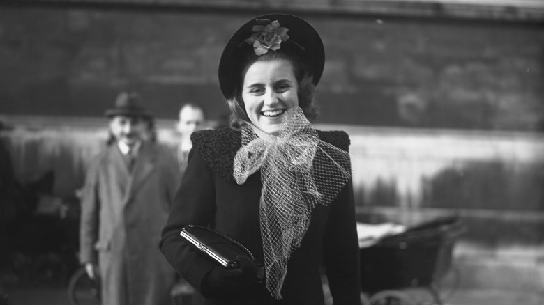 Kathleen Kennedy smiling in formal wear