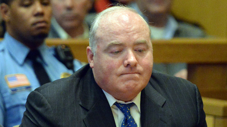 Michael Skakel sitting inside a courtroom