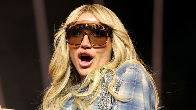 Kesha performs at the Palomino Stage during the 2025 Stagecoach Festival in Indio, CA