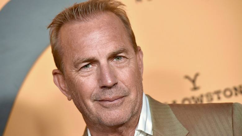 Kevin Costner smirking