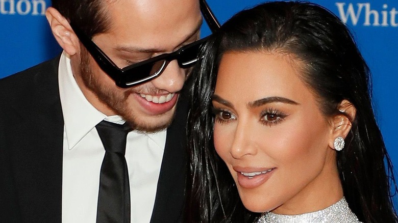 Pete Davidson and Kim Kardashian at WHCD