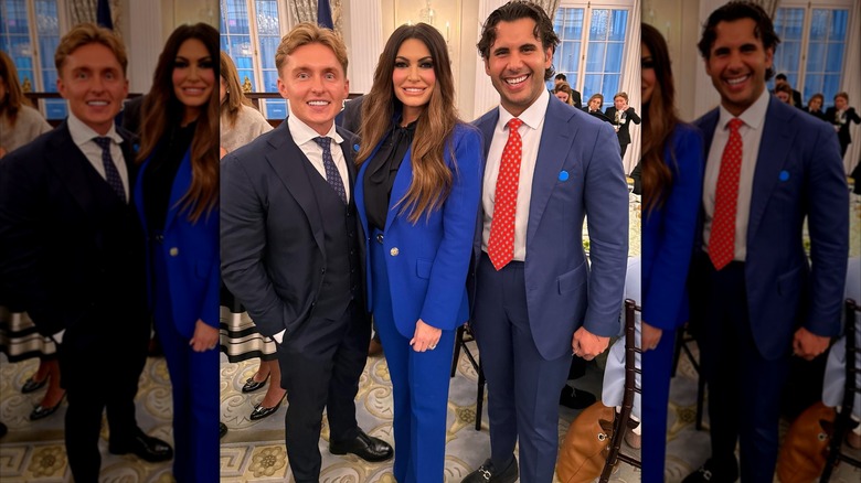 Roman Verras, Kimberly Guilfoyle, and Christos Marafatsos posing