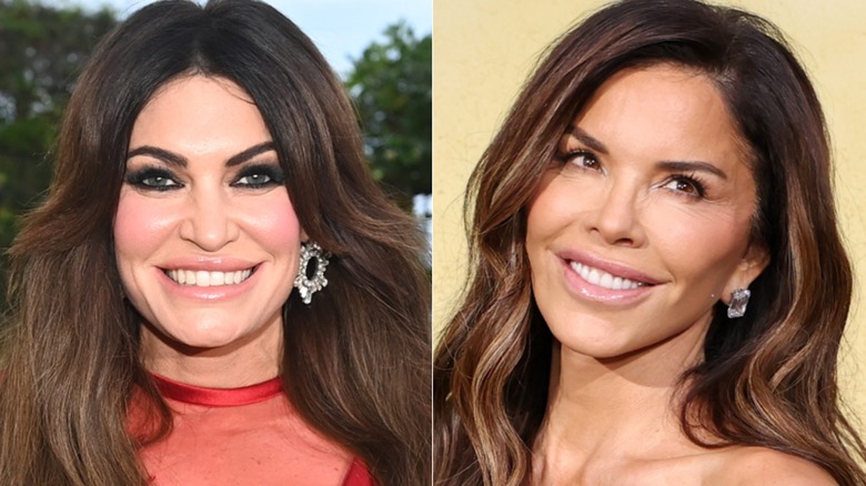 Close up of Kimberly Guilfoyle and Lauren Sanchez Bezos.