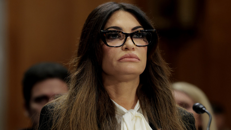 Kimberly Guilfoyle wearing glasses