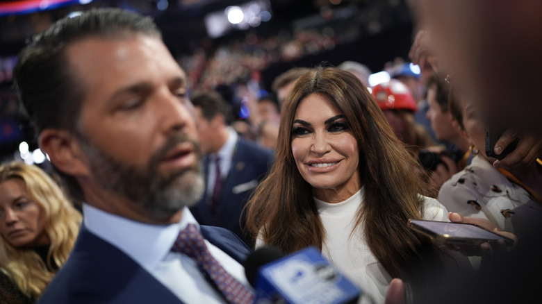Kimberly Guilfoyle looking at Don Jr.