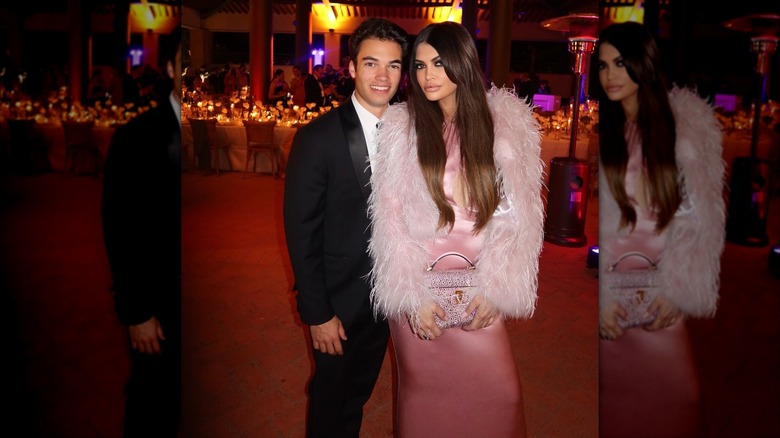 Kimberly Guilfoyle smiling with her son