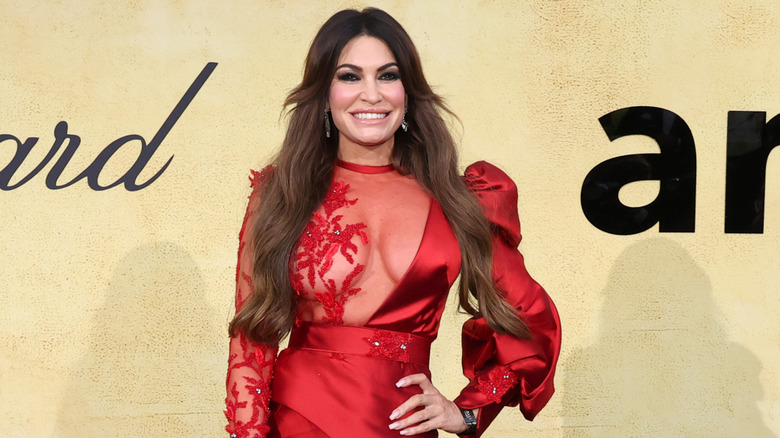 Kimberly Guilfoyle red amFAR dress