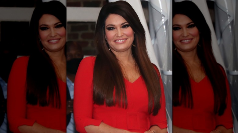 Kimberly Guilfoyle pre-records her address to the Republican National Convention at the Mellon Auditorium on August 24, 2020