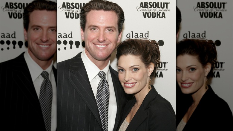 San Francisco Mayor Gavin Newsom and Kimberly Guilfoyle Newsom during 15th Annual GLAAD Media Awards