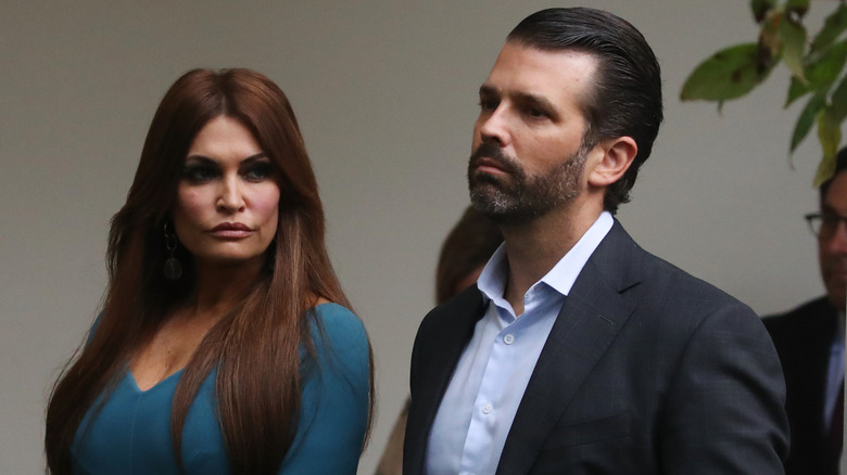 Kimberly Guilfoyle glares at Donald Trump Jr.