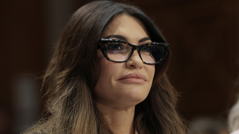 Kimberly Guilfoyle wears glasses