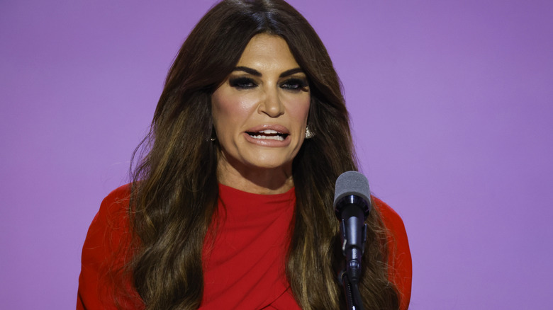 Kimberly Guilfoyle speaks on stage on the third day of the Republican National Convention at the Fiserv Forum on July 17, 2024 in Milwaukee, Wisconsin.