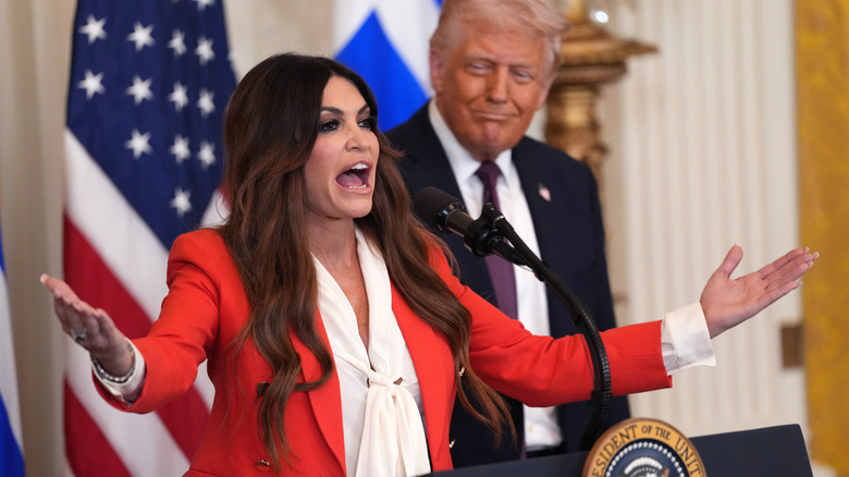 Kimberly Guilfoyle at podium
