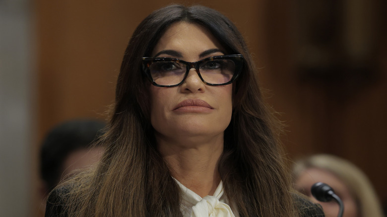 Kimberly Guilfoyle glasses Senate hearing