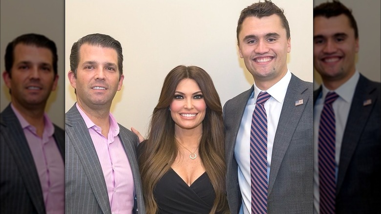 Donald Trump Jr., Kimberly Guilfoyle, and Charlie Kirk