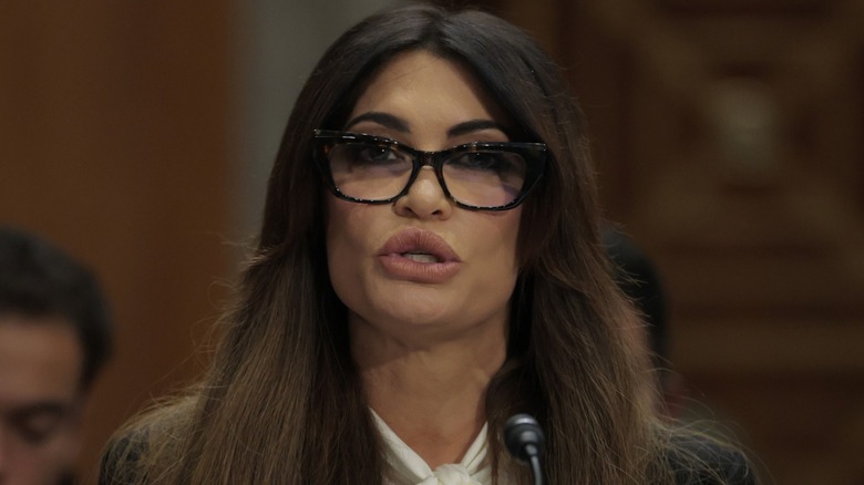 Kimberly Guilfoyle during her nomination hearing with the Senate Foreign Relations Committee on Capitol Hill in Washington, DC (2025)