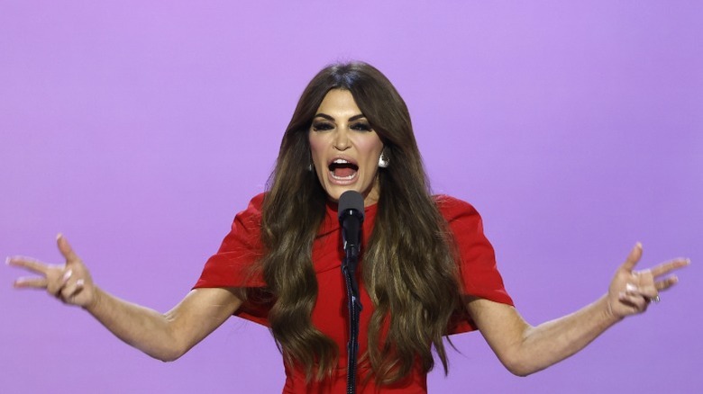 Kimberly Guilfoyle on stage during the Republican National Convention in Milwaukee, WI (2025)