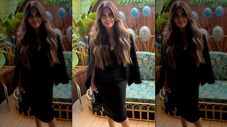 Kimberly Guilfoyle posing at Amazonico, Monte Carlo