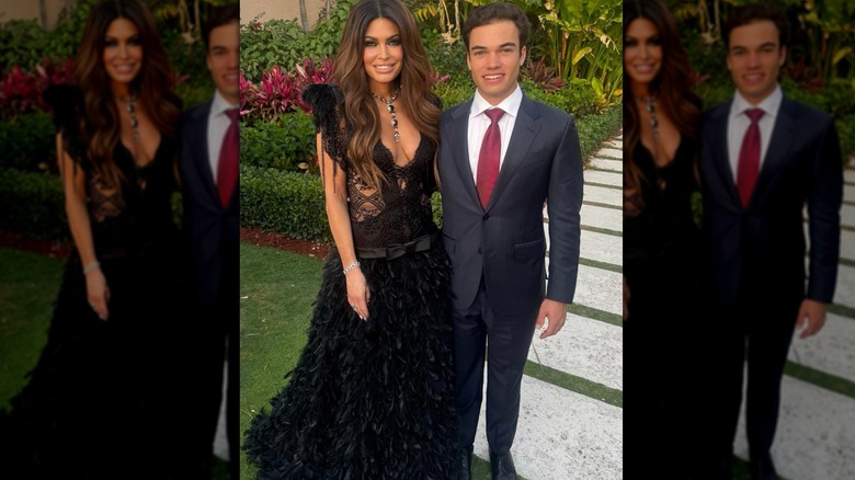 Kimberly Guilfoyle and her son, Ronan, at Mar-a-Lago