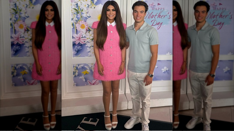 Kimberly Guilfoyle and her son posing on Mother's Day