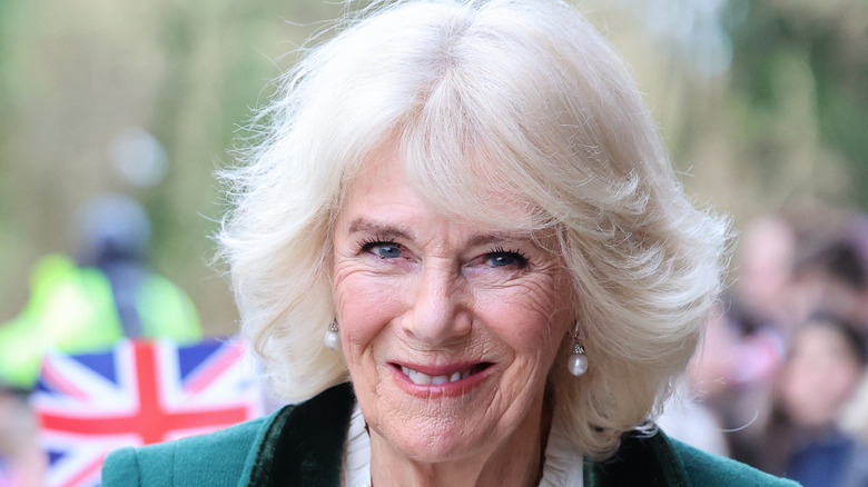 Queen Camilla smiling 