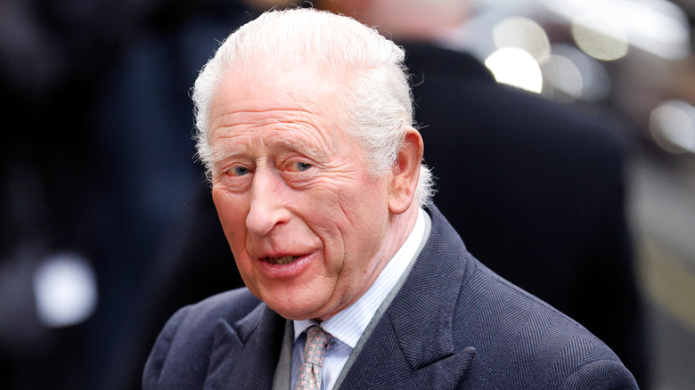 King Charles III smiling