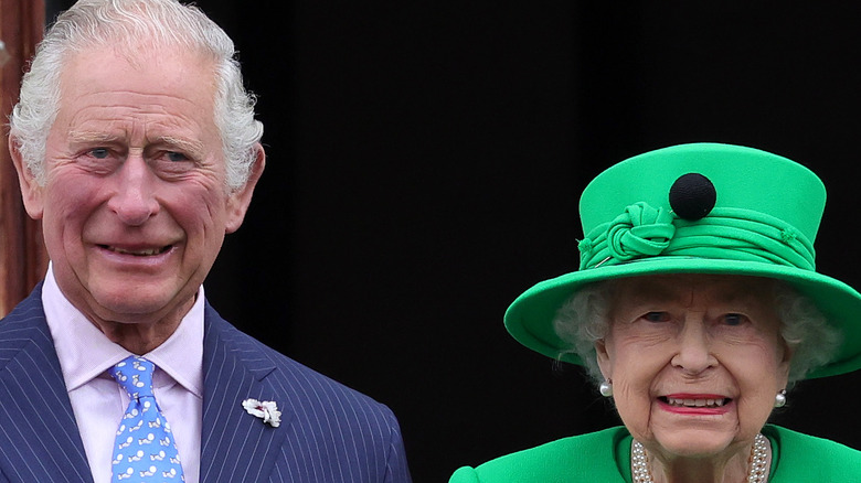 King Charles and his mother celebrating the Queen's jubilee prior to her passing 