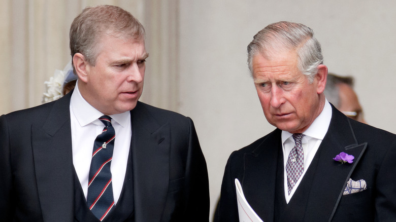 Andrew Mountbatten-Windsor and King Charles III
