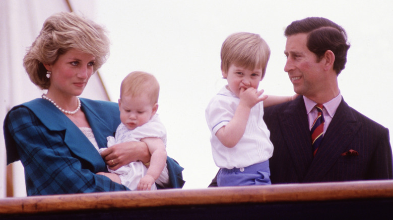 Prince Charles, Princess Diana, Prince William and Prince Harry