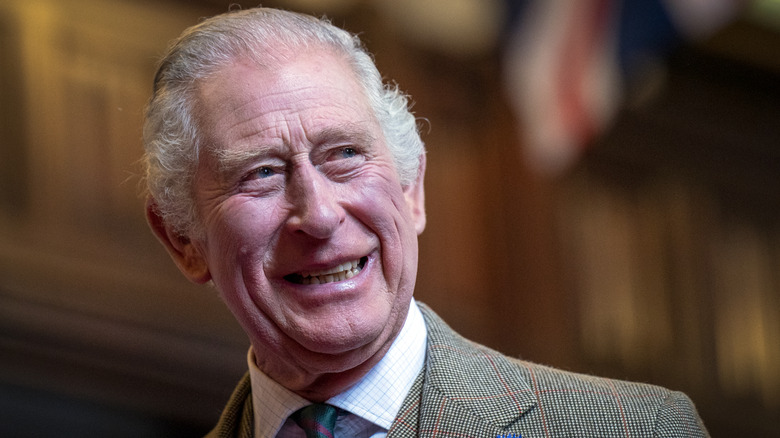 King Charles smiling