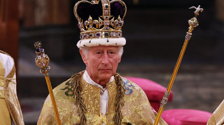 King Charles at his coronation