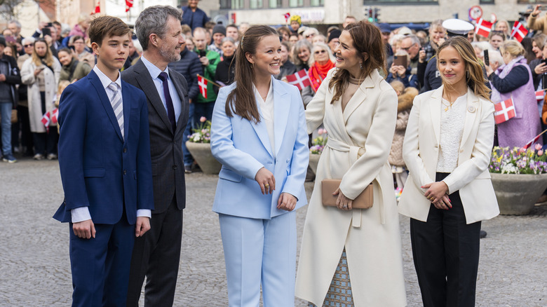 Princess Josephine and Prince Vincent with their family for their sister's birthday celebration in 2025