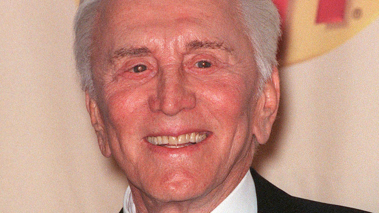 Kirk Douglas smiling