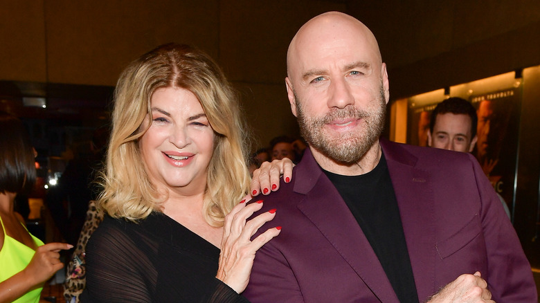 Kirstie Alley and John Travolta posing