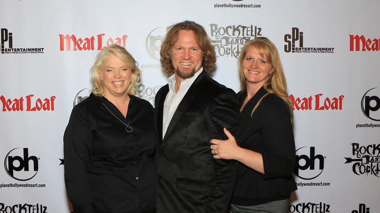 Kody Brown and ex Janelle Brown posing together