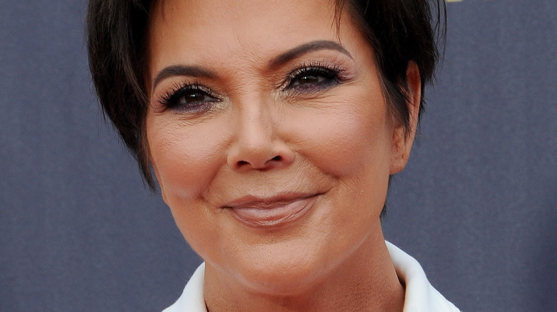 A close-up of Kirs Jenner 