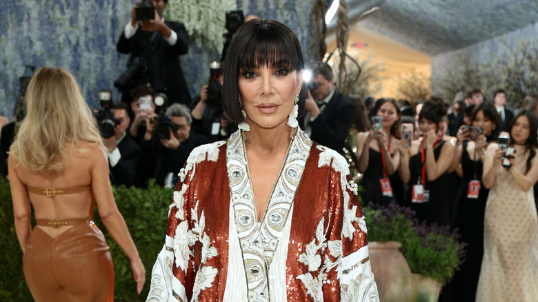 Kris Jenner posing at the 2026 Met Gala