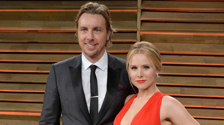 Dax Shepard and Kristen Bell at a Vanity Fair Oscar party