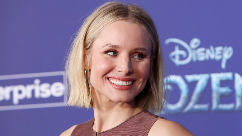 Kristen Bell bright blonde hair