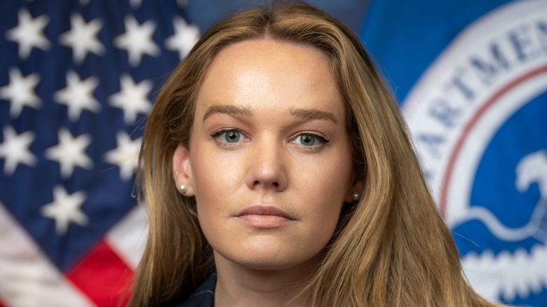 Tricia McLaughlin looking serious