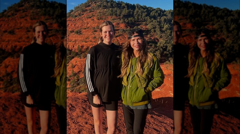 Kristi Noem and Kassidy Noem on a hike