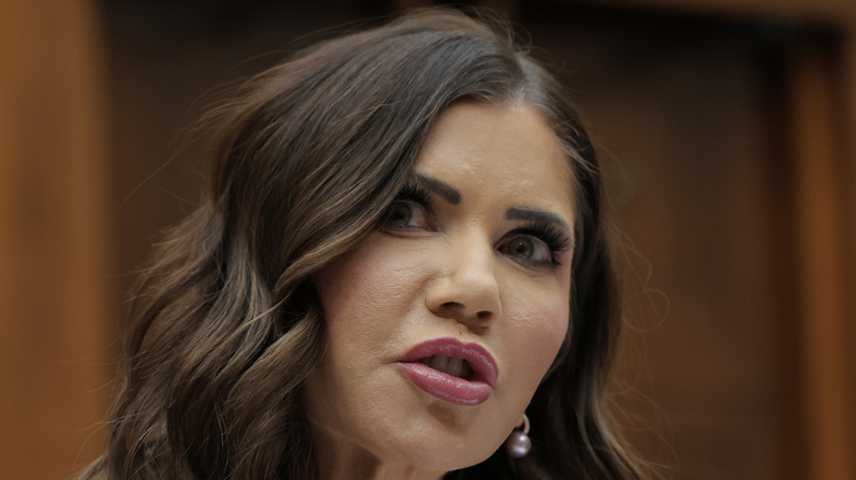 Kristi Noem looking livid