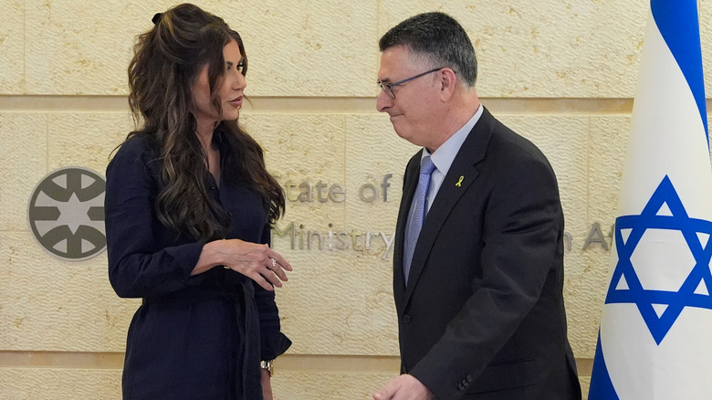 Kristi Noem meeting Israel's foreign minister